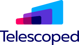 Telescoped logo