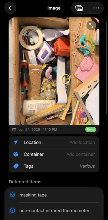 NoonFox Detected Items — real screenshot