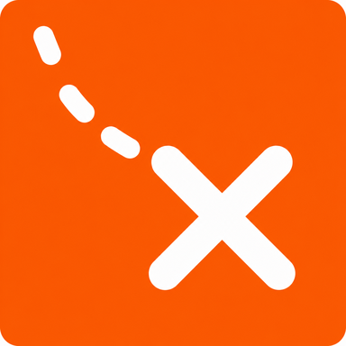 W4: X marks the spot with dotted trail