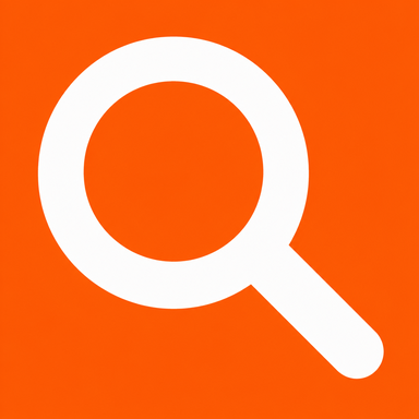 A2: an extra-heavy magnifying glass on safety orange