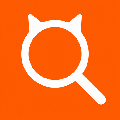 C1: magnifying glass with two triangular ears on the ring