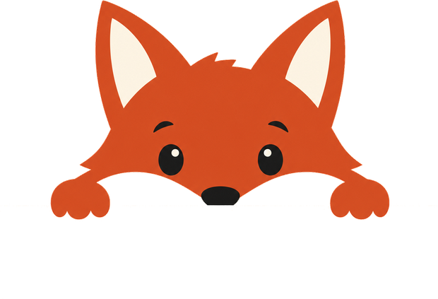 The selected fox peeking into the onboarding screen