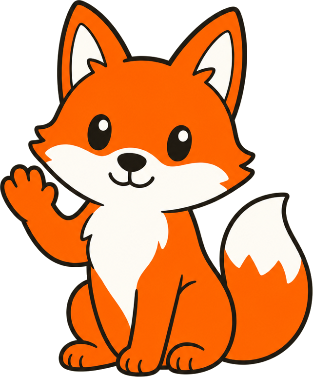Fox waving hello